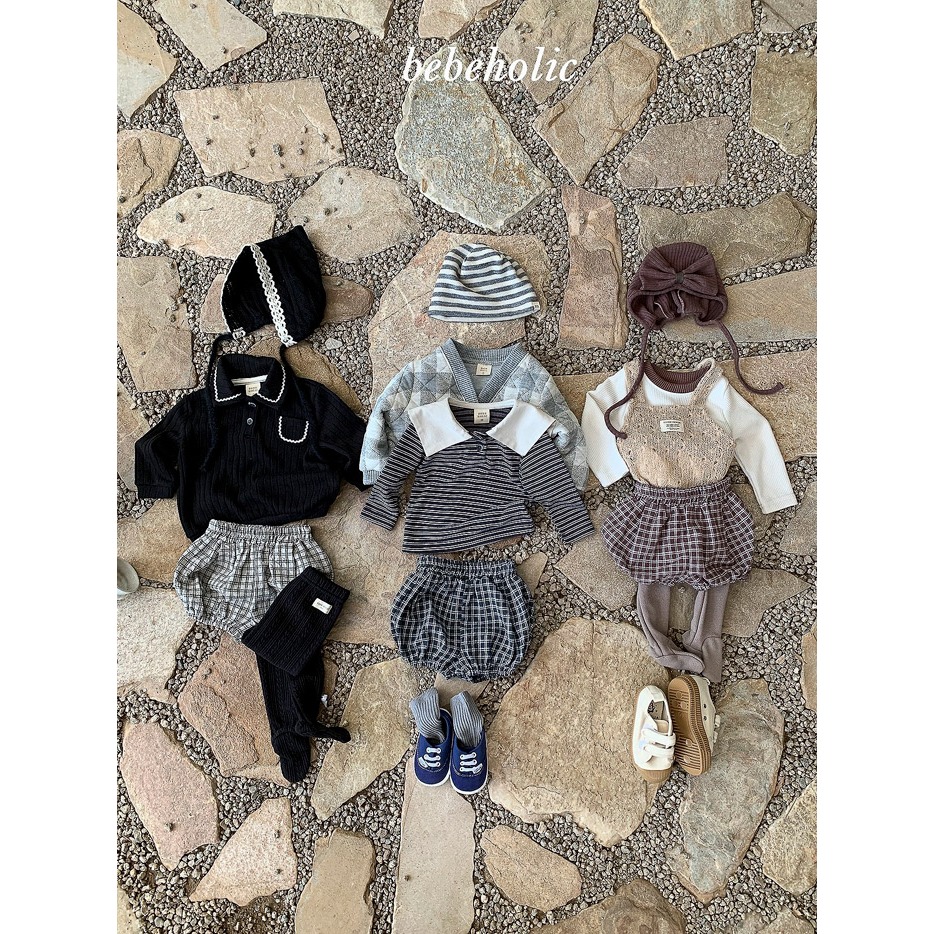 【26秋 】正韓 Bebeholic | 暖暖擁抱 格紋包屁褲-細節圖2