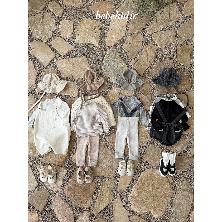 【26秋 】正韓 Bebeholic | 暖暖擁抱 木耳滾邊坑條 針織上衣-細節圖2