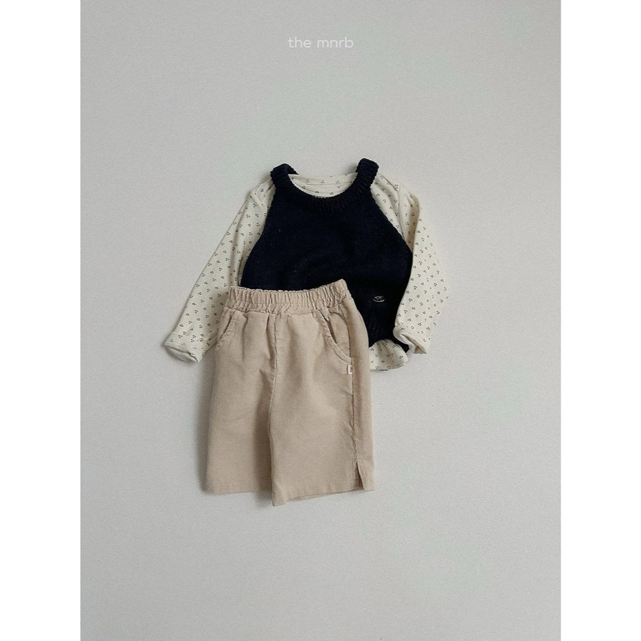 【26秋 】正韓 Minirobe | 小小日常 細緻絨 五分短褲-細節圖3