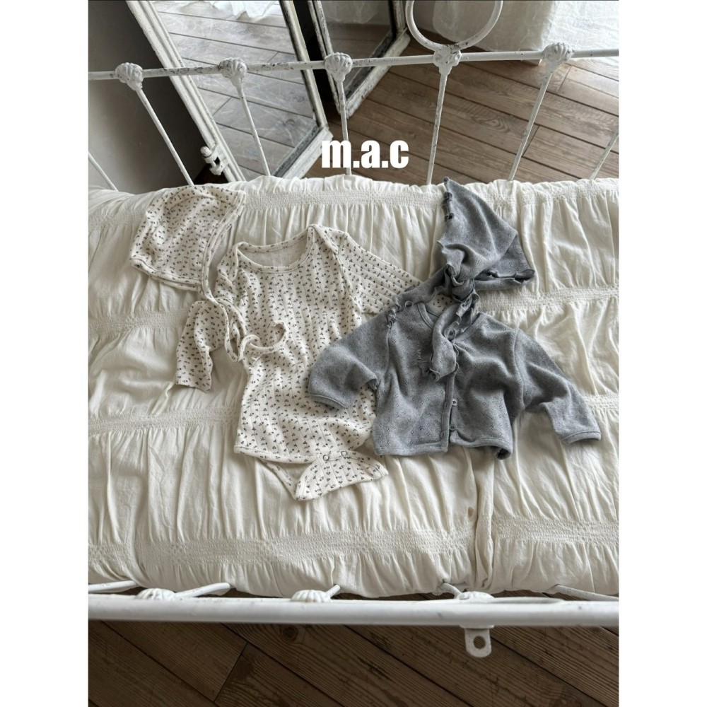 【26秋 】正韓 Macbebe | 森系寶寶 小碎花 包屁衣-細節圖2