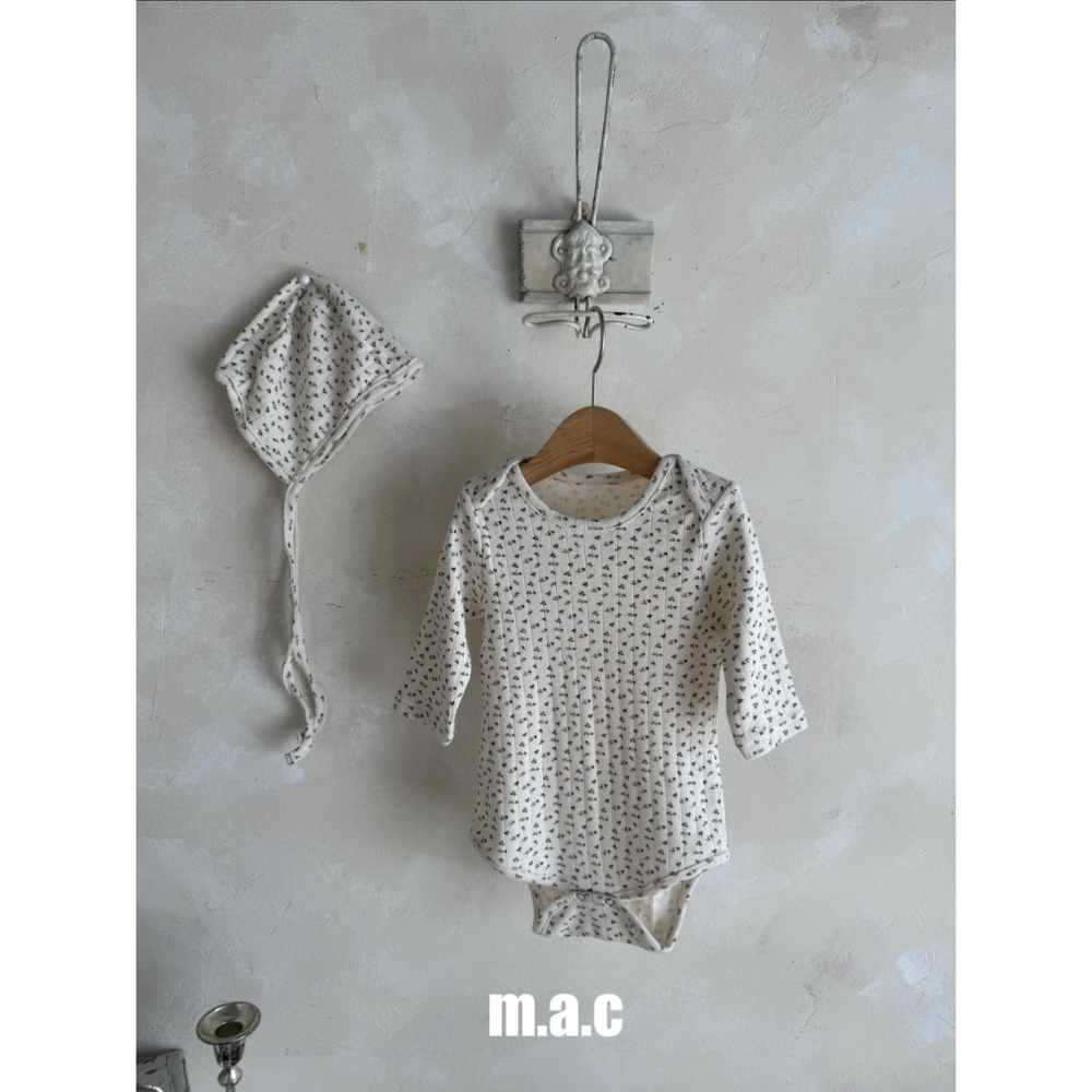 【26秋 】正韓 Macbebe | 森系寶寶 小碎花 包屁衣-細節圖4