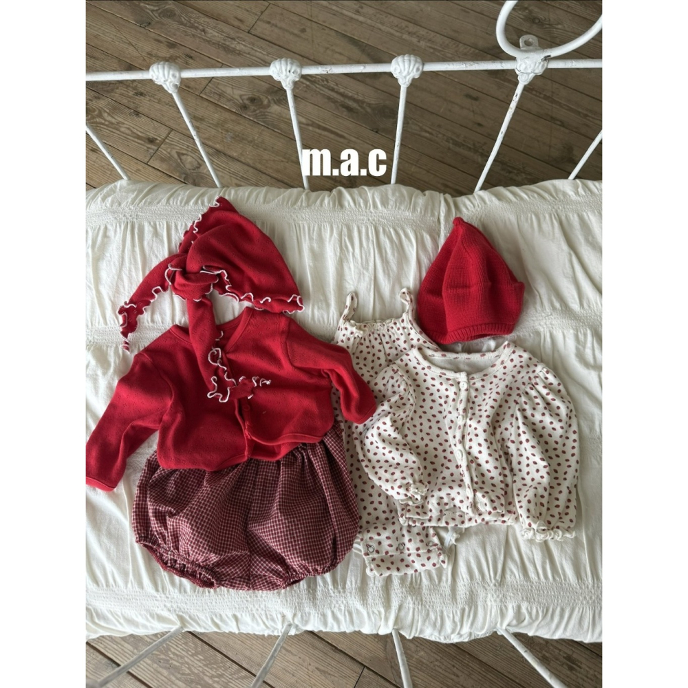 【26秋 】正韓 Macbebe | 森系寶寶  復古格紋 澎澎短褲-細節圖3