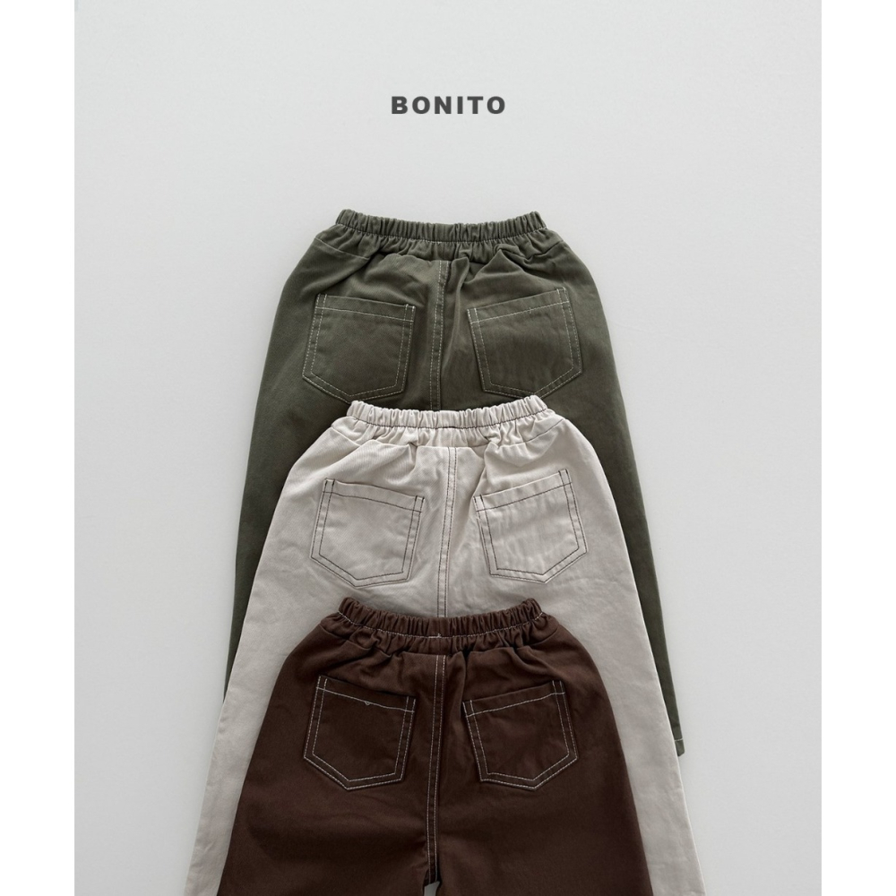 【26秋 】正韓 Bonito | Urban Kids 車線卡其褲 推薦白-細節圖6