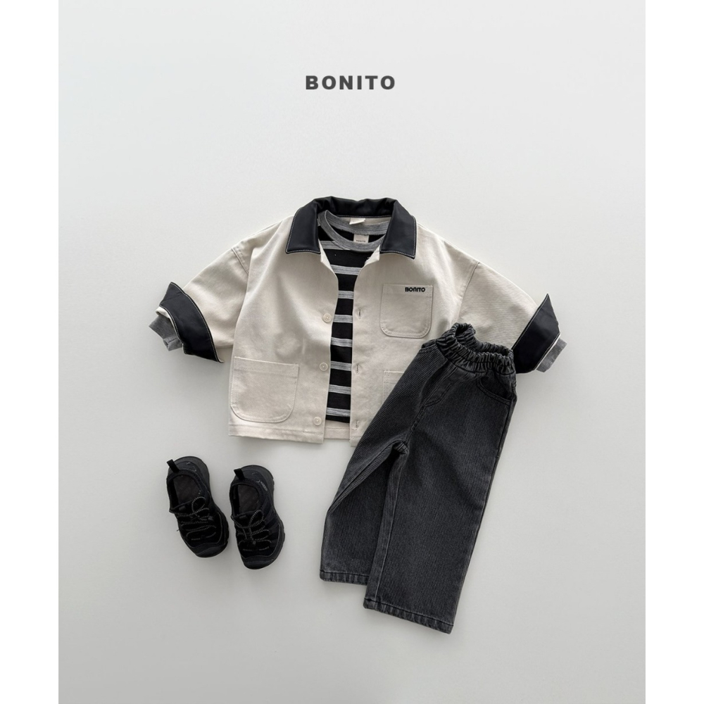 【26秋 】正韓 Bonito | Urban Kids 低調線條感 直筒牛仔褲 大推款-細節圖2