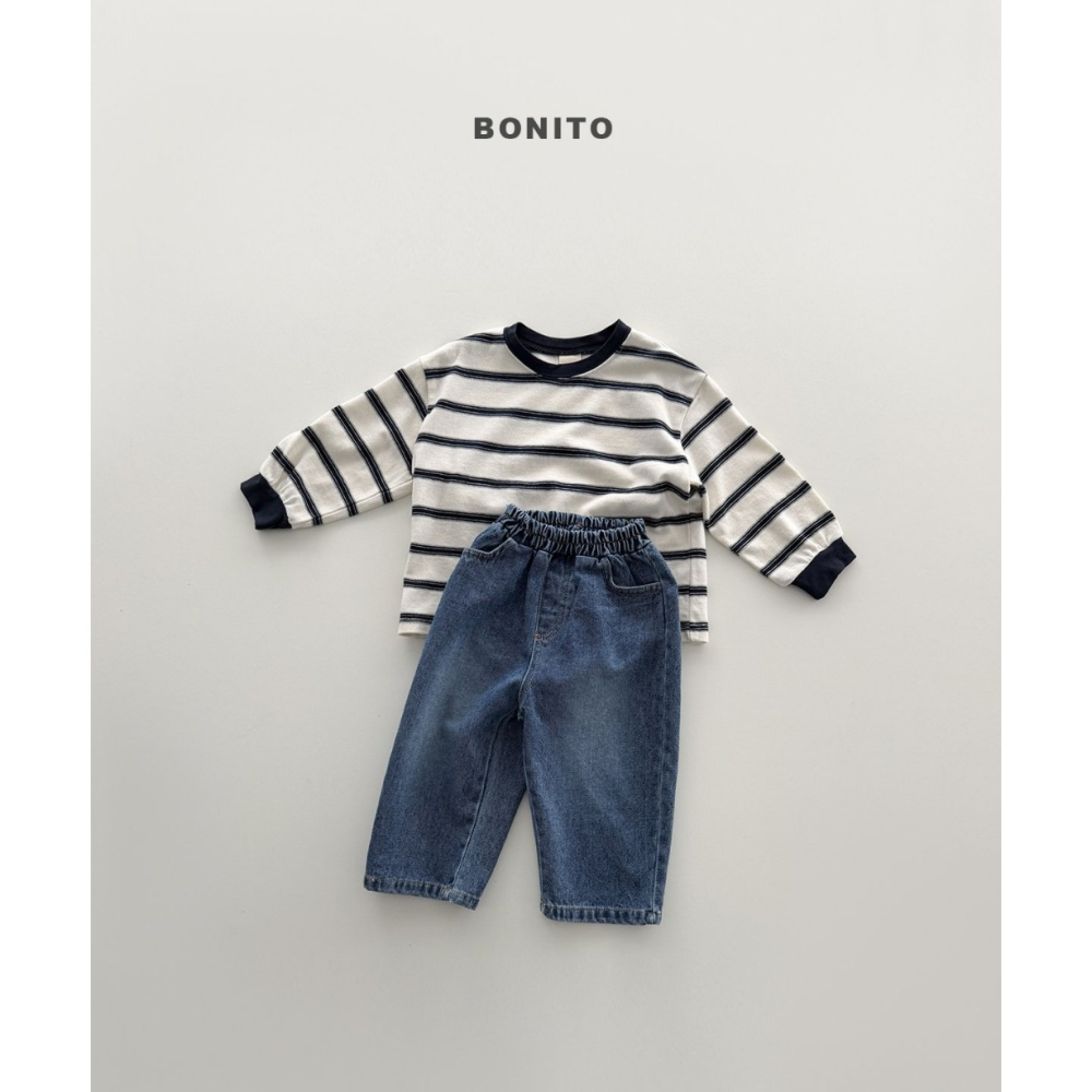 【26秋 】正韓 Bonito | Urban Kids 萬年不敗款 條紋上衣-細節圖2