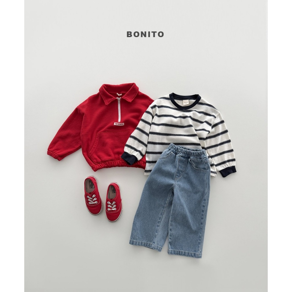 【26秋 】正韓 Bonito | Urban Kids 萬年不敗款 條紋上衣-細節圖3