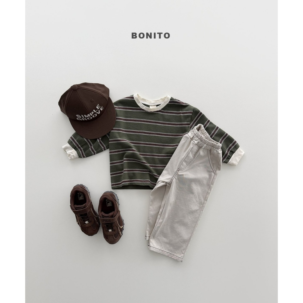 【26秋 】正韓 Bonito | Urban Kids 萬年不敗款 條紋上衣-細節圖6