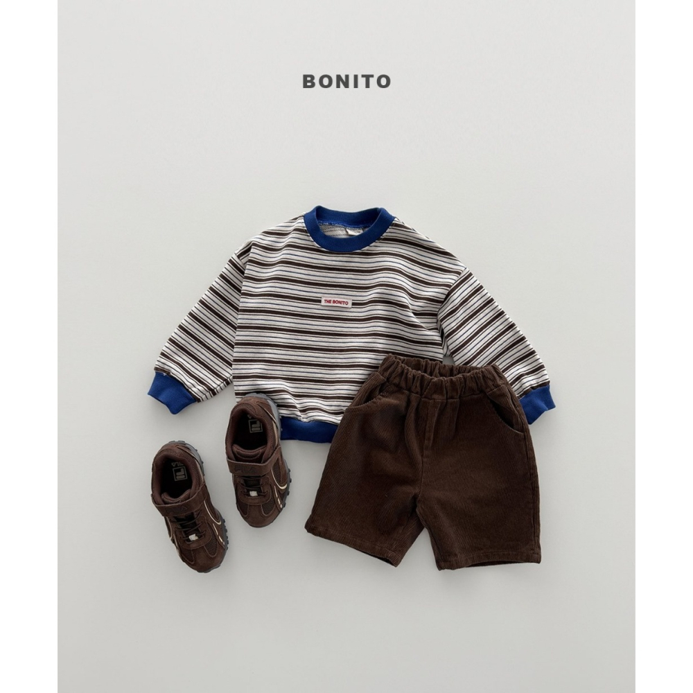 【26秋 】正韓 Bonito | Urban Kids 條紋配色 大學T-細節圖3