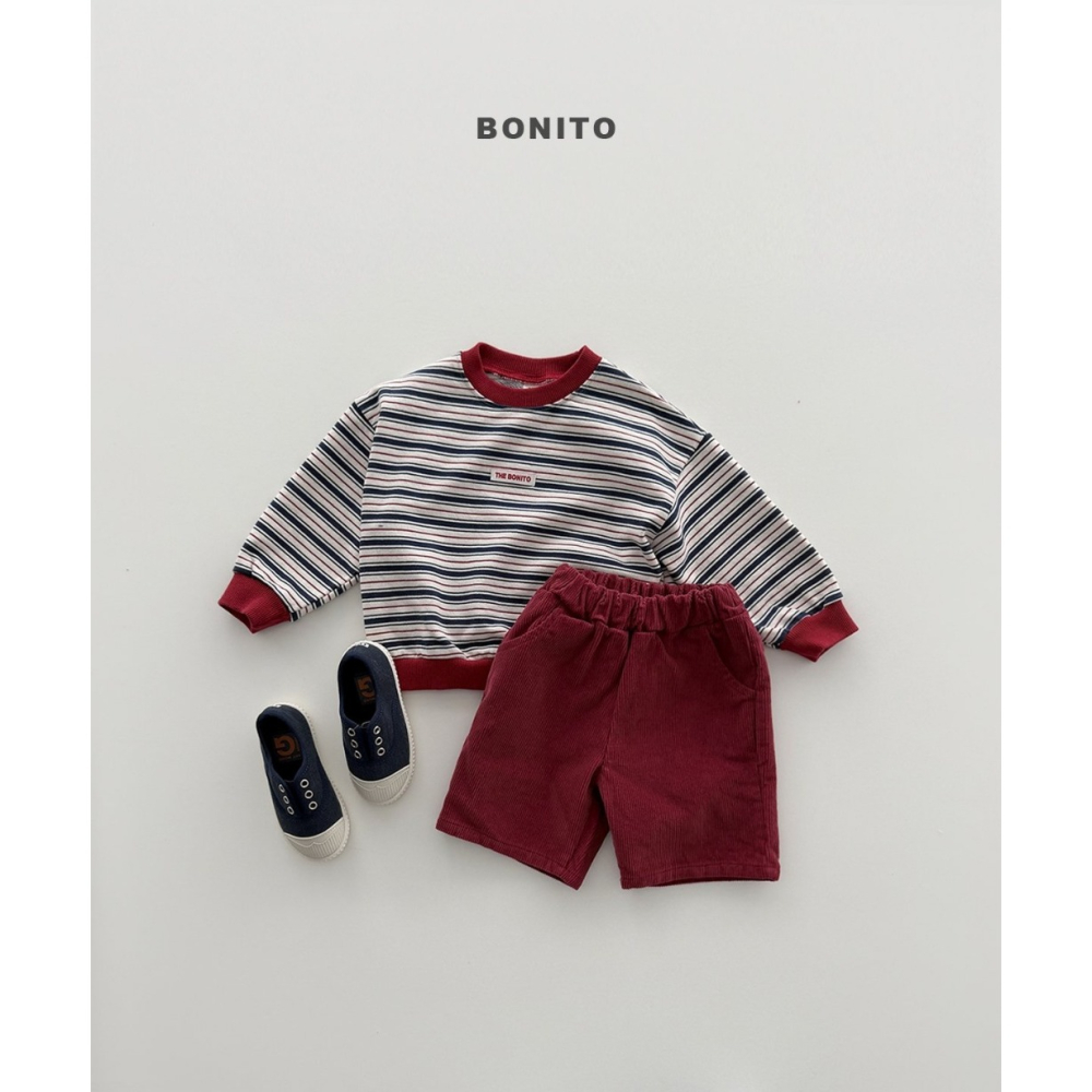 【26秋 】正韓 Bonito | Urban Kids 條紋配色 大學T-細節圖4