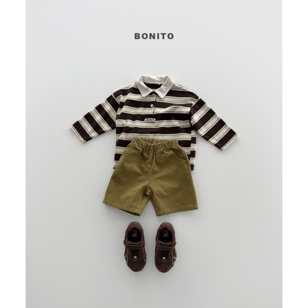 【26秋 】正韓 Bonito | Urban Kids  條紋 Polo衫-細節圖2