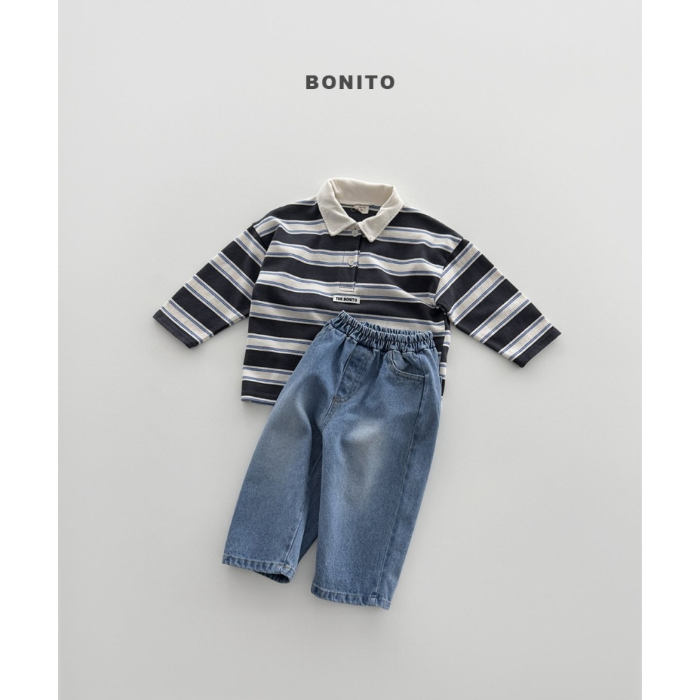 【26秋 】正韓 Bonito | Urban Kids  條紋 Polo衫-細節圖4