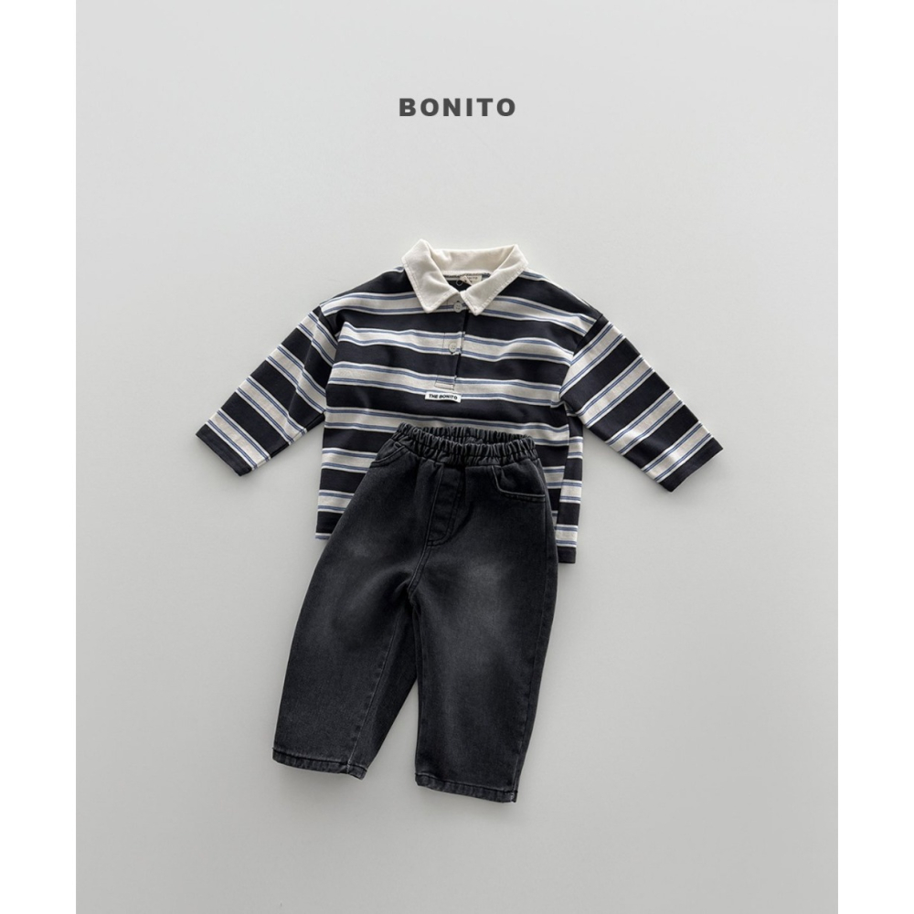 【26秋 】正韓 Bonito | Urban Kids  條紋 Polo衫-細節圖5