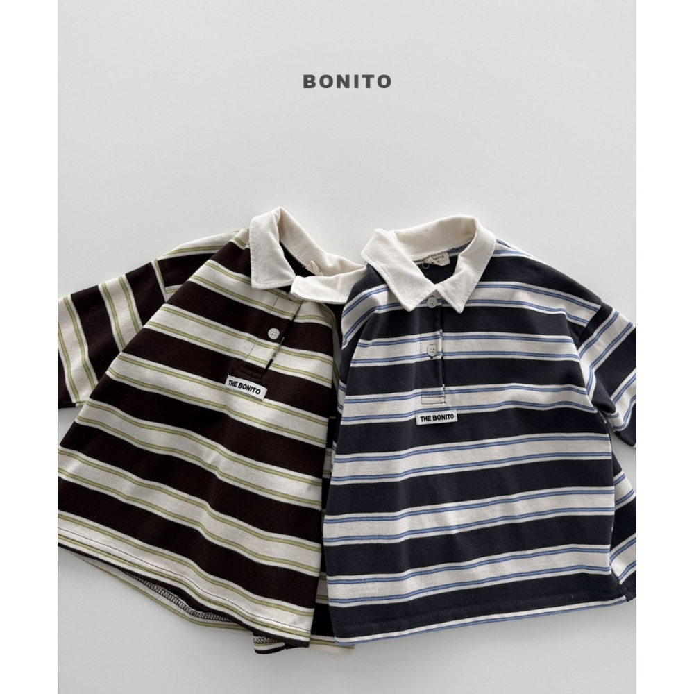 【26秋 】正韓 Bonito | Urban Kids  條紋 Polo衫-細節圖6