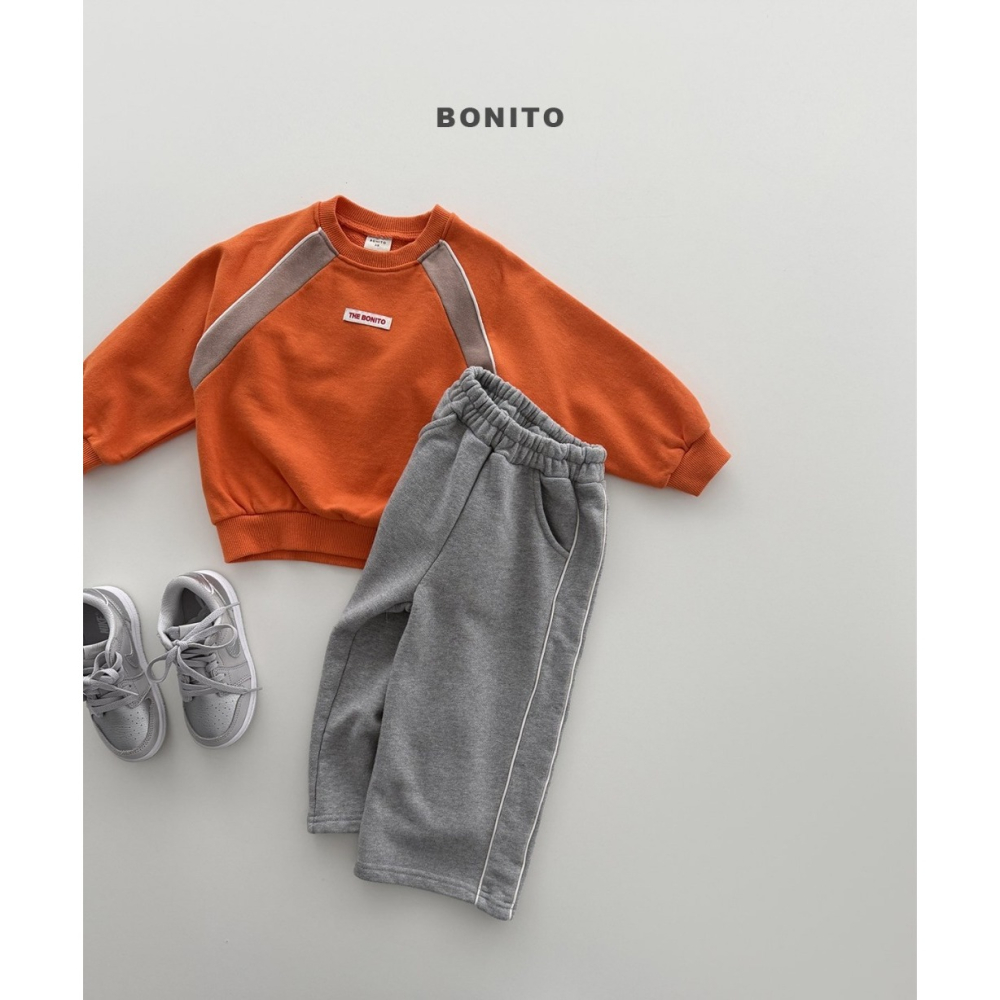 【26秋 】正韓 Bonito | Urban Kids 撞色插肩大學T-細節圖3