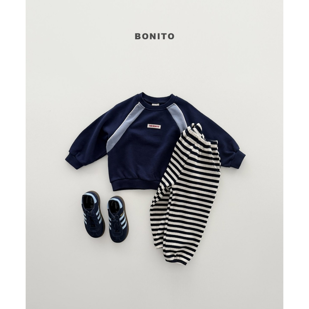 【26秋 】正韓 Bonito | Urban Kids 撞色插肩大學T-細節圖4