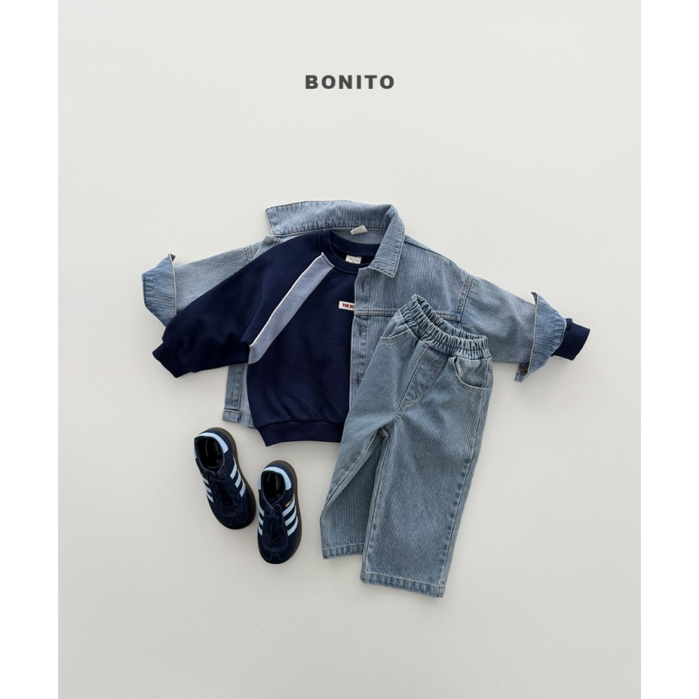 【26秋 】正韓 Bonito | Urban Kids 撞色插肩大學T-細節圖5