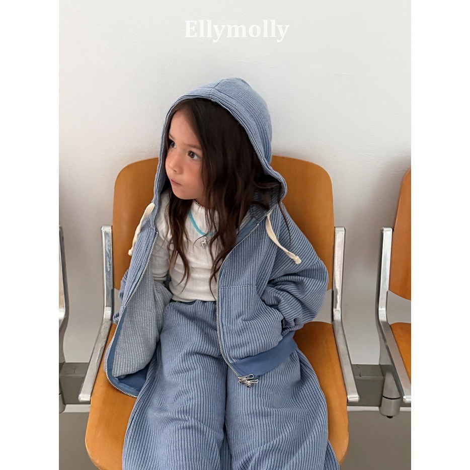 【26秋 】正韓 Ellymolly | Little Street 質感壓紋 連帽外套 大推款-細節圖2