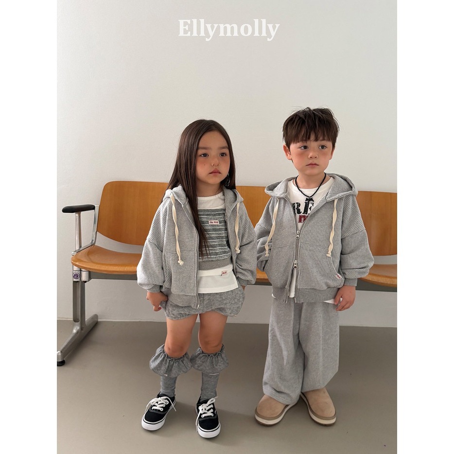 【26秋 】正韓 Ellymolly | Little Street 質感壓紋 連帽外套 大推款-細節圖4