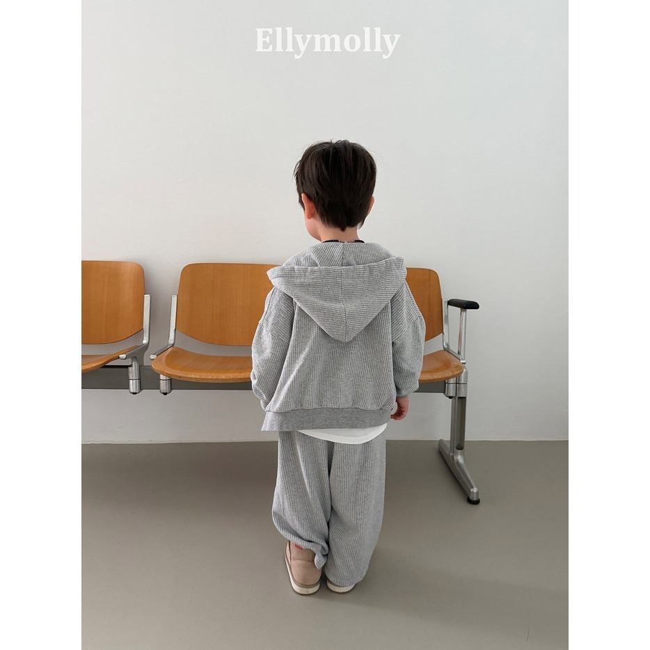 【26秋 】正韓 Ellymolly | Little Street 質感壓紋 連帽外套 大推款-細節圖6