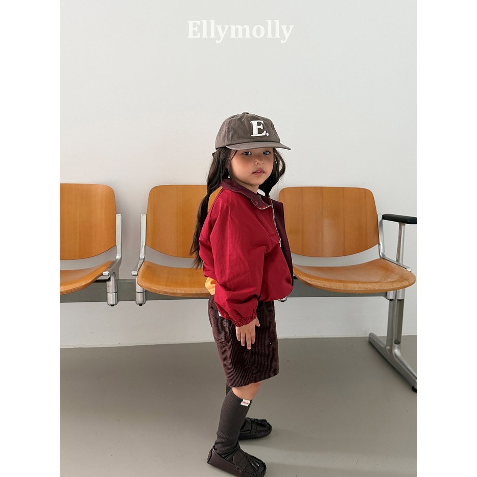【26秋 】正韓 Ellymolly | Little Street 復古立領 下縮口 外套-細節圖4