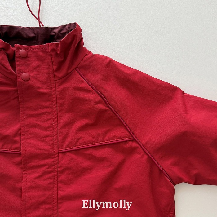 【26秋 】正韓 Ellymolly | Little Street 復古立領 下縮口 外套-細節圖6