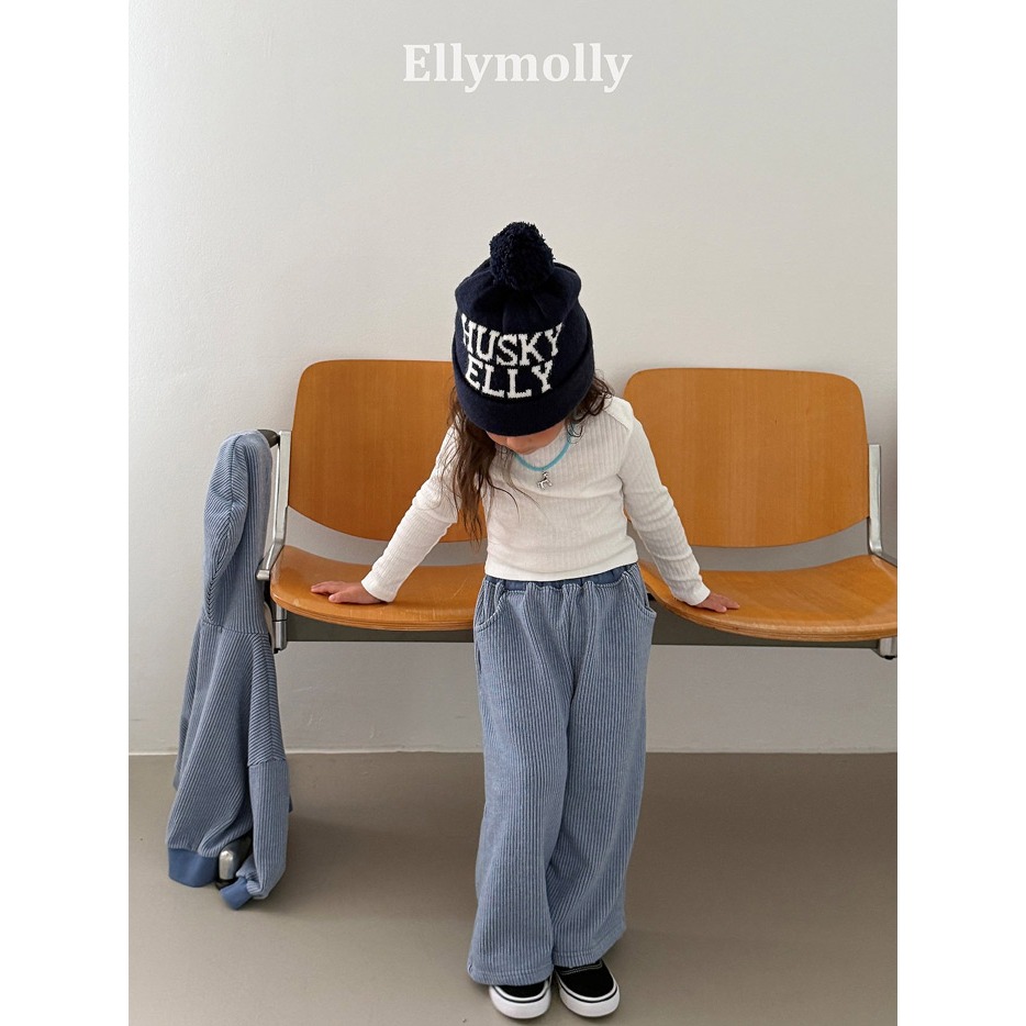 【26秋 】正韓 Ellymolly | Little Street 質感壓紋 棉長褲-細節圖4