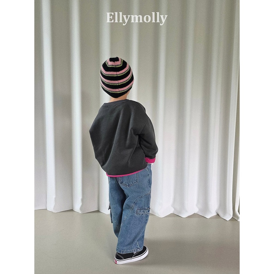 【26秋 】正韓 Ellymolly | Little Street 撞色袖口 大學T 大推自留款-細節圖4
