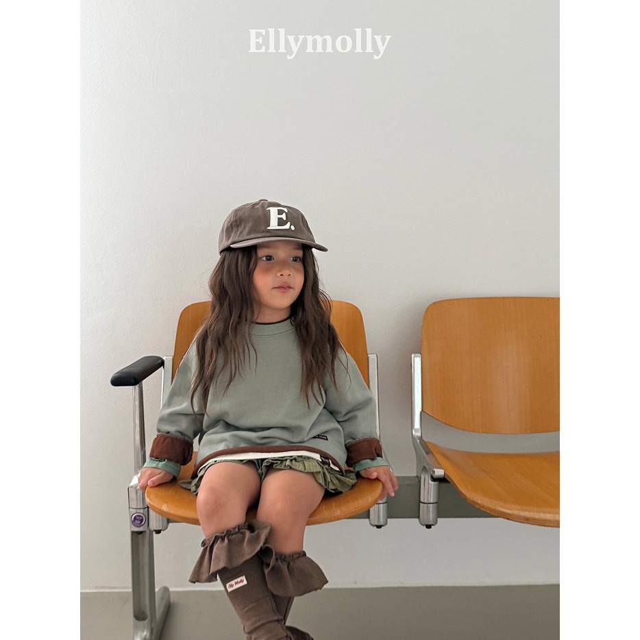 【26秋 】正韓 Ellymolly | Little Street 撞色袖口 大學T 大推自留款-細節圖5