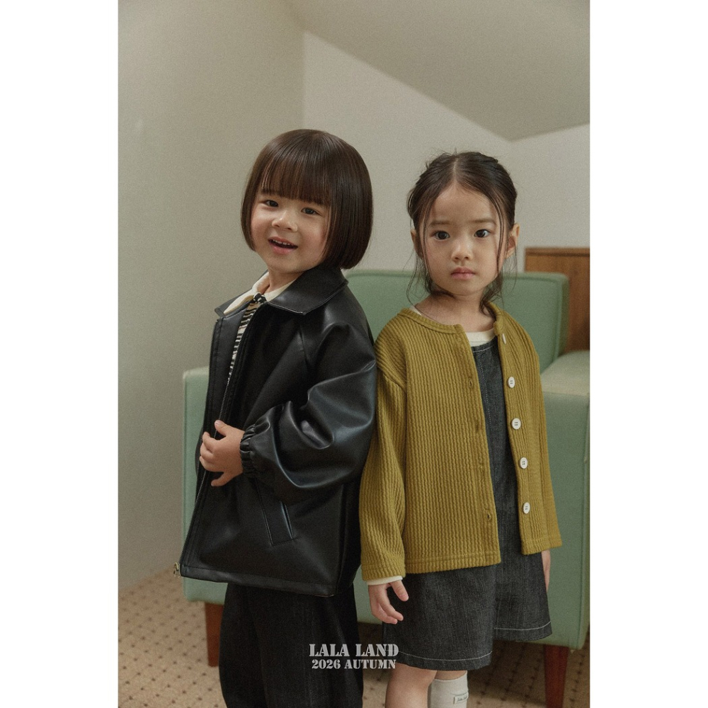 【26秋 】正韓 Lalaland | 暖秋日常 時尚感 合成皮外套 幼童款-細節圖3