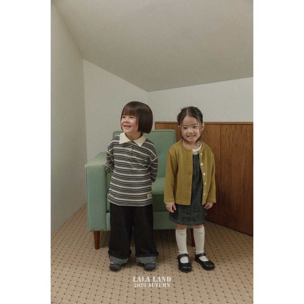【26秋 】正韓 Lalaland | 暖秋日常 經典款反折 直筒牛仔褲 幼童款-細節圖6