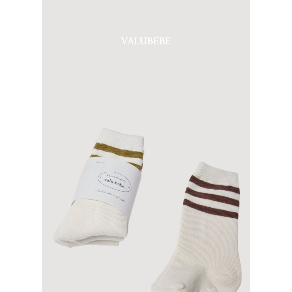 【26秋 】正韓 Valubebe | 暖光小日子 baby 中筒襪 一組三雙販售-細節圖6