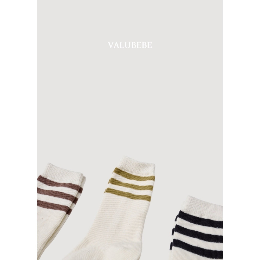 【26秋 】正韓 Valubebe | 暖光小日子 baby 中筒襪 一組三雙販售-細節圖7