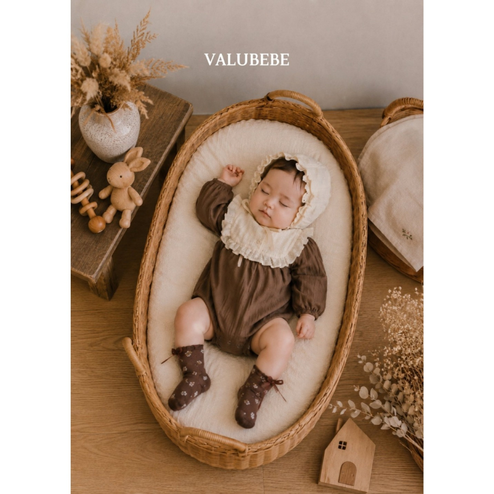 【26秋 】正韓 Valubebe | 暖光小日子  奶霜荷葉 包屁衣-細節圖2