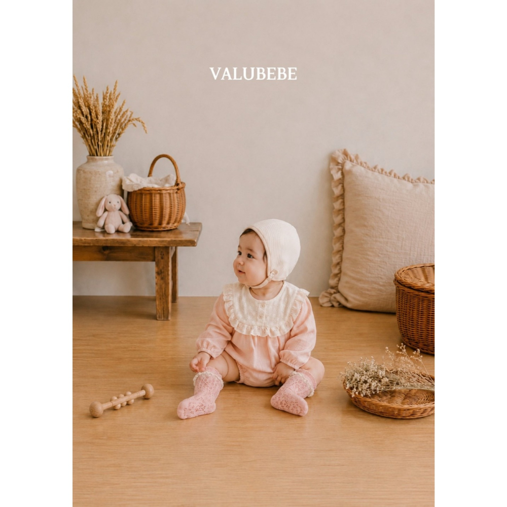 【26秋 】正韓 Valubebe | 暖光小日子  奶霜荷葉 包屁衣-細節圖4