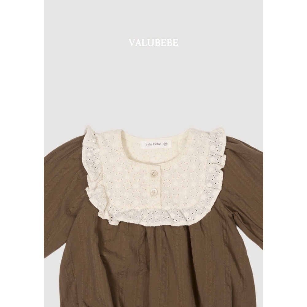 【26秋 】正韓 Valubebe | 暖光小日子  奶霜荷葉 包屁衣-細節圖7