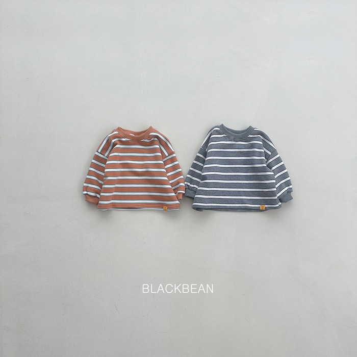 【26秋 】正韓 Blackbean | 週末俱樂部 柔和調色 條紋大學T-細節圖2