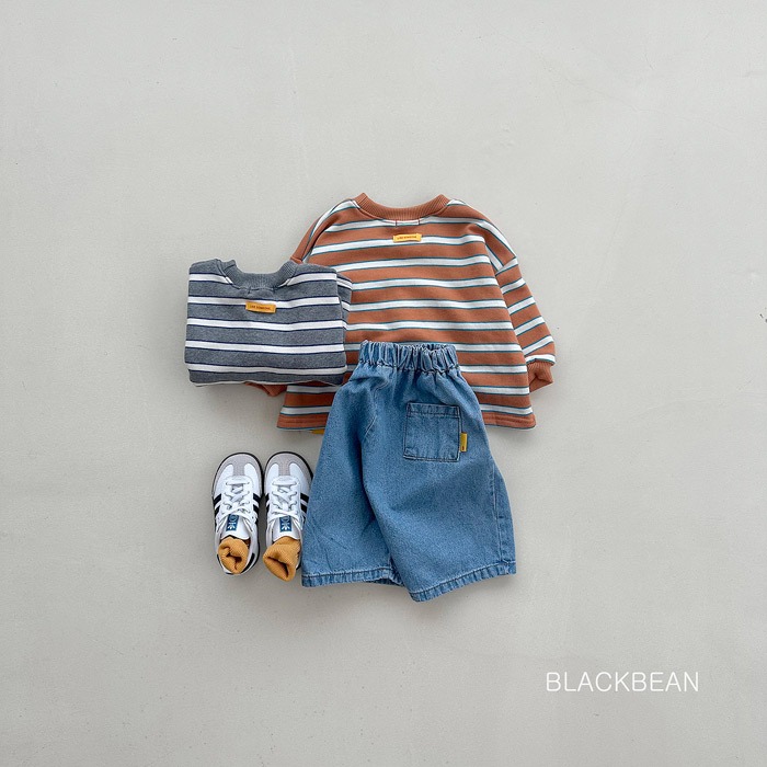 【26秋 】正韓 Blackbean | 週末俱樂部 柔和調色 條紋大學T-細節圖7