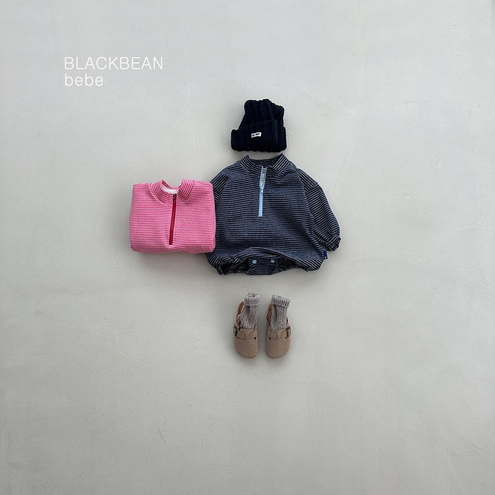 【26秋 】正韓 Blackbean | 週末俱樂部 微高領 條紋 包屁衣-細節圖2