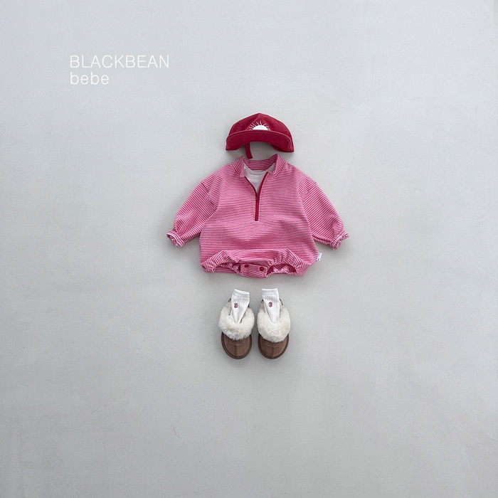 【26秋 】正韓 Blackbean | 週末俱樂部 微高領 條紋 包屁衣-細節圖4