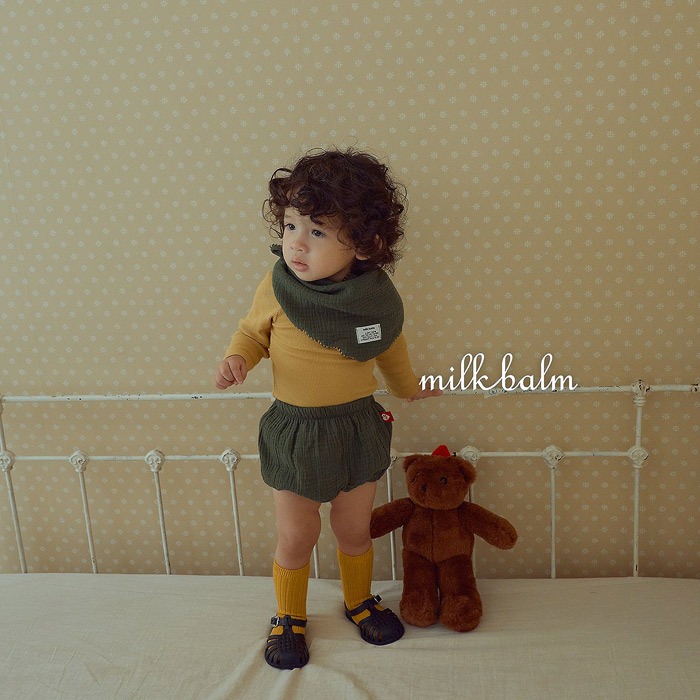 【26秋 】正韓 Milkbalm｜蘋果莊園 小果實皺皺泡泡褲-細節圖2