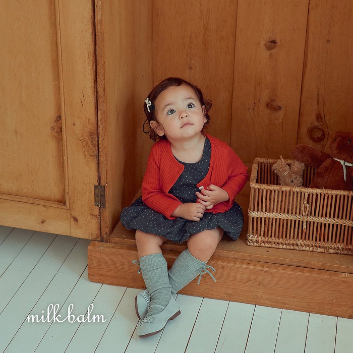 【26秋 】正韓 Milkbalm｜蘋果莊園 莓果小花洋裝-細節圖3