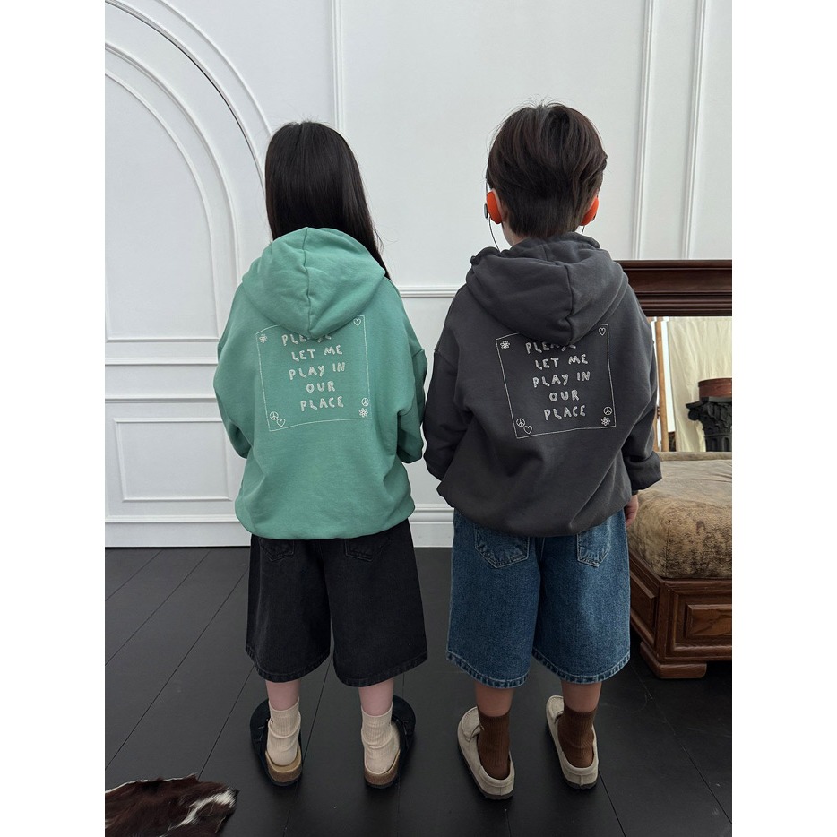 【26秋 】正韓 Our｜小首爾日常 Peace & Love 小刺繡帽T-細節圖4