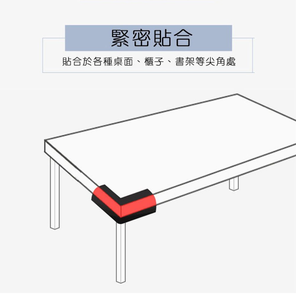 L型桌角寶寶安全防撞護條 1入 保護套 桌腳 桌角 防撞角 防撞墊 居家安全 歐文購物-細節圖9
