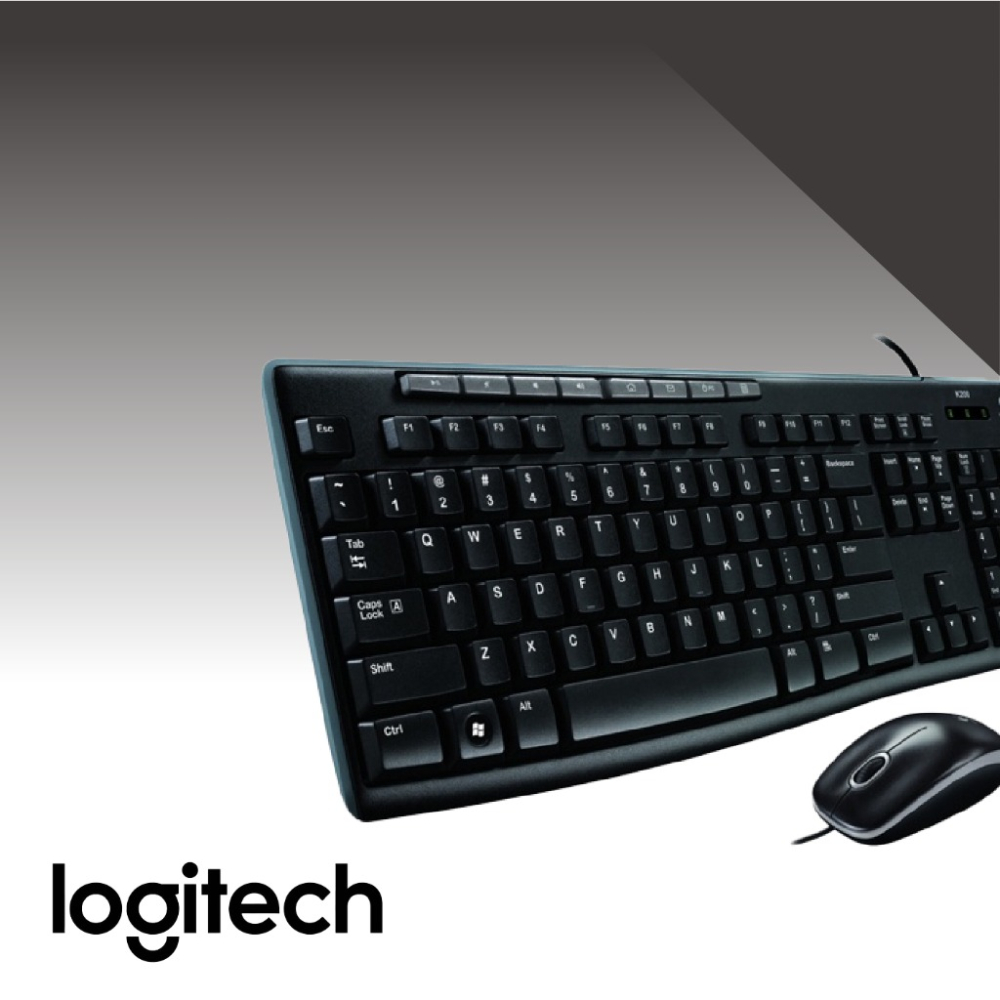 Logitech 羅技 MK200 USB 鍵盤滑鼠組 有線鍵盤滑鼠組 辦公鍵盤滑鼠組 鍵鼠組 歐文購物-細節圖3