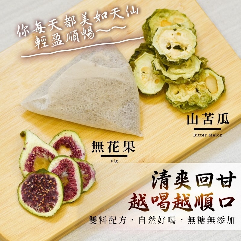 【誠意購物】和春堂  瓜果代謝茶 山苦瓜無花果茶包-細節圖2