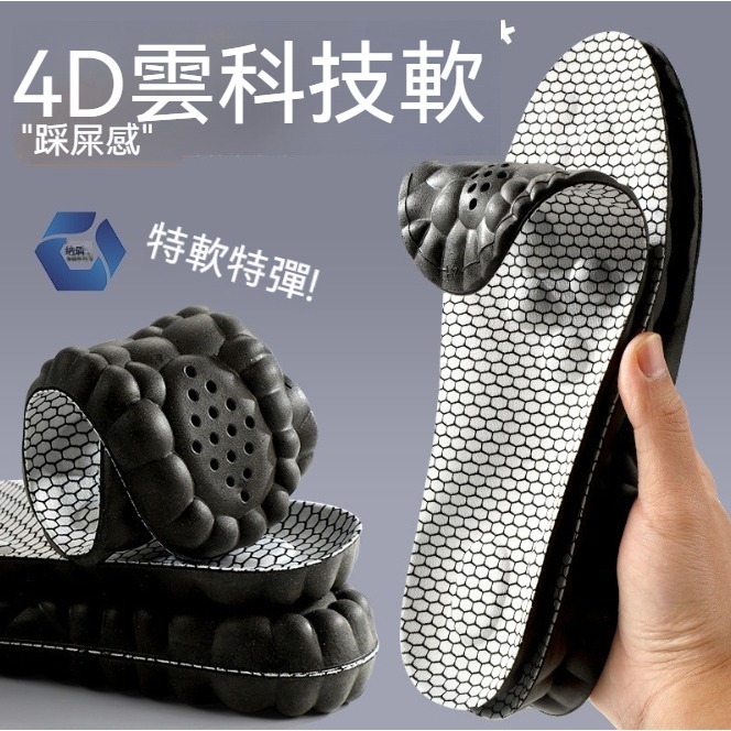 【誠意購物】石墨烯4D科技鞋墊 抗菌防臭 增高鞋墊透氣鞋墊軟鞋墊減震運動鞋墊 減壓足弓支撐久站鞋墊男女鞋墊-細節圖2