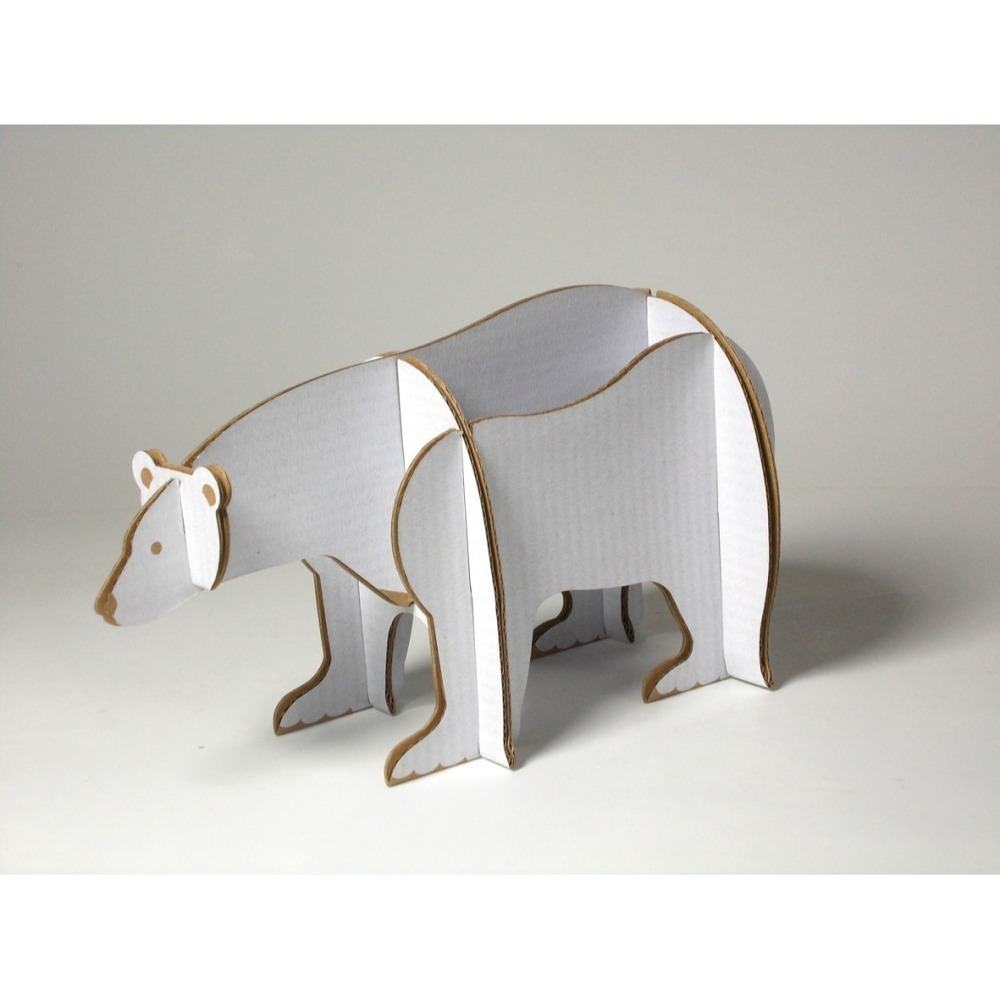 立體動物樂園(10個一組)-團購價/兒童禮物/DIY /北極熊/企鵝/阿拉斯加犬-細節圖2