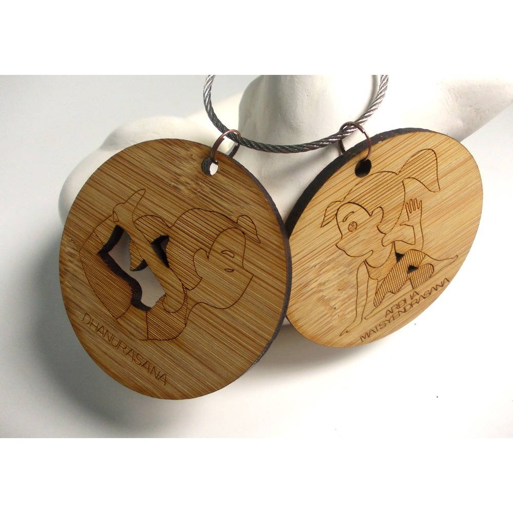 瑜珈吊飾(2個一組)-Yoga/交換禮物/聖誕禮物/生日禮物-細節圖3