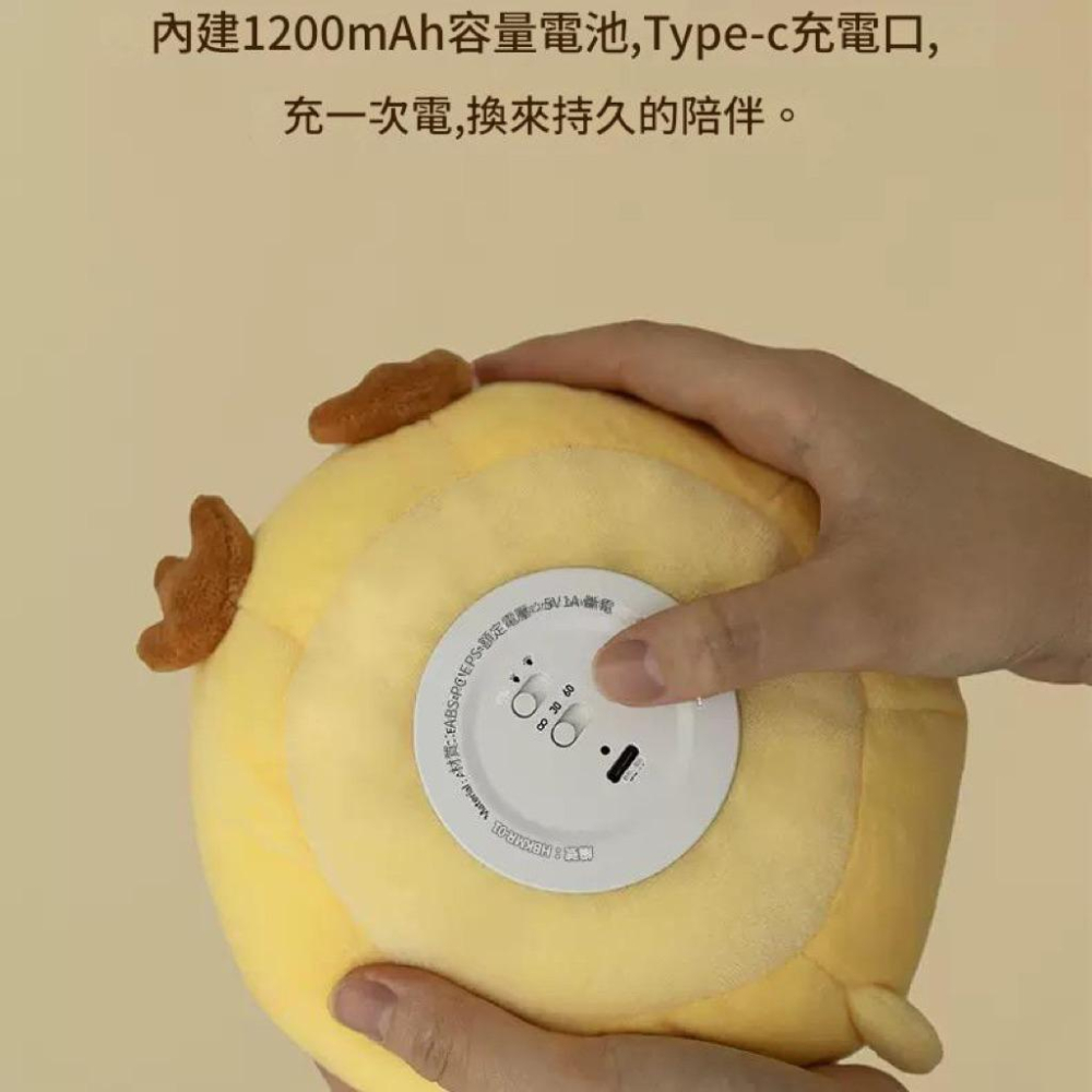 【沁的娃娃屋】❤️台灣出貨❤小格安撫雞絨毛娃娃夜燈 玩偶 擺飾 靠枕 抱枕 交換禮物 生日禮物-細節圖2