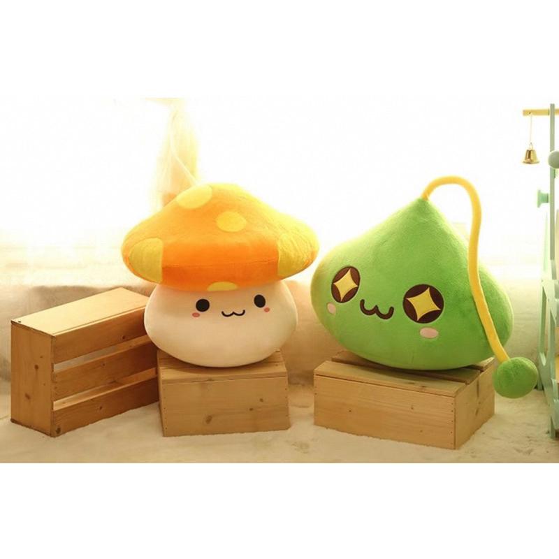 【沁的娃娃屋】❤️台灣出貨❤️楓之谷Artale娃娃 擺飾 靠枕 抱枕 菇菇寶貝 緞帶肥肥 綠水靈 肥肥 遊戲玩偶 禮物-細節圖2